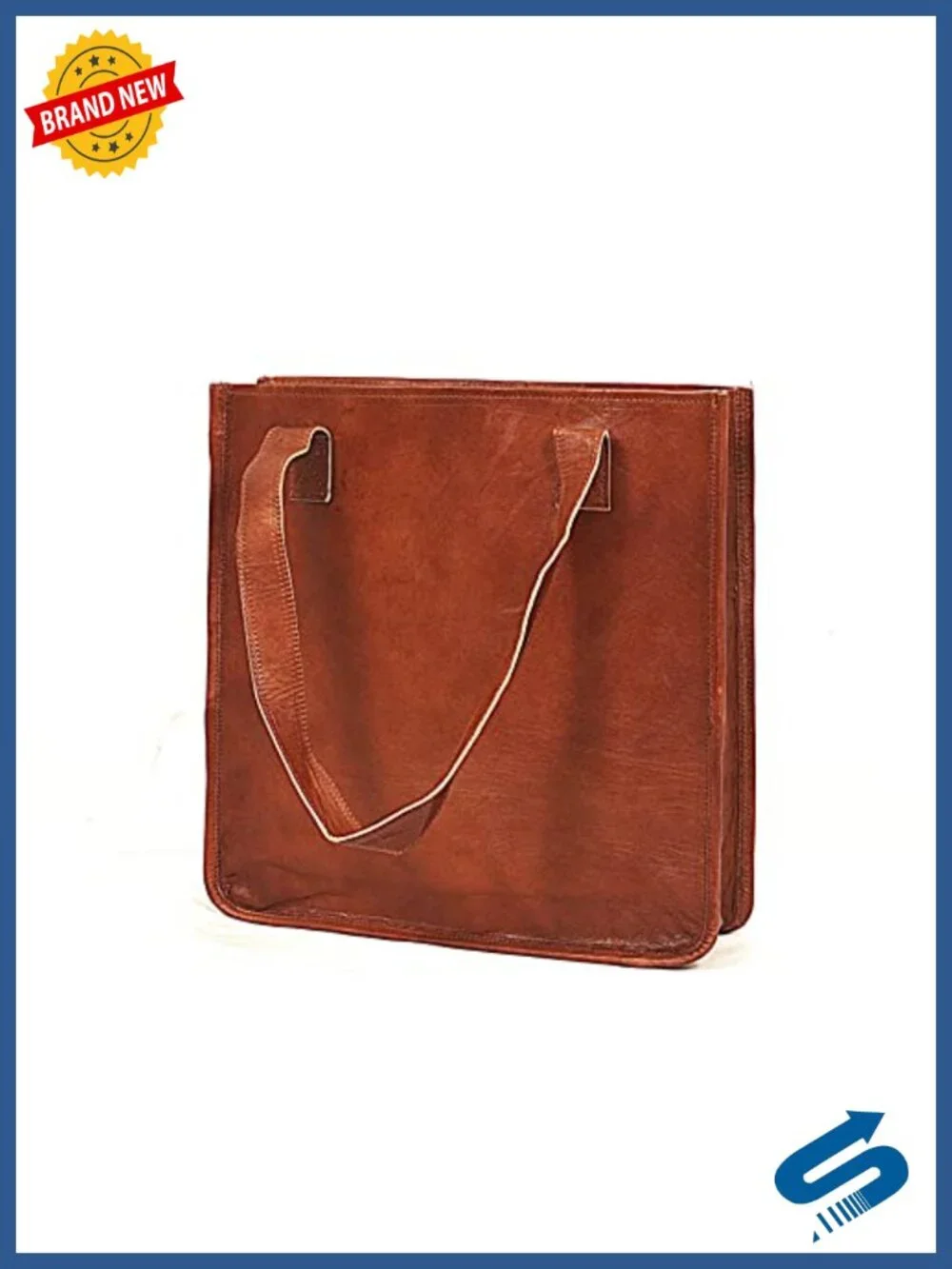 Genuine Leather Handcrafted Tote Bag Women Shoulder Shopper Work Travel